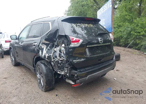 2016 Nissan Rogue Sl из США, поврежденный, VIN KNMAT2MTXGP699697